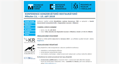 Desktop Screenshot of konference-konzervatoru-restauratoru.cz